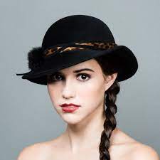 Gorgeous Garbo Style Hat Cloche Hat Hat Fashion Black Charcoal