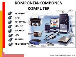 Komponen yang termasuk input device : Komponen Komponen Komputer