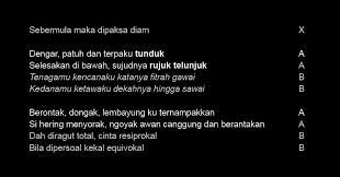 Lagu ini sebenarnya adalah kumpulan mantra. Elemen Rima Malique Dalam Lagu Pejamkan Mata Hiphoplib Net Old