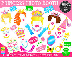 Happy Birthday Photo Booth Props Printable Printable Princess Photo Booth Props Princess Party Props Princess Birthday Props Girls Princess Photo Princess Photo Booth Photo Booth Sign Photo Booth Props