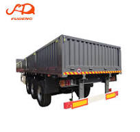 40 Ton Load Dropside Semi Trailer 3 Axle Black Sidewall Trailers for Sale