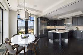 Two Sophisticated Luxury Apartments In Ny Includes Floor Plans Art Deco Dining Room Luxury Apartments Luxury Homes