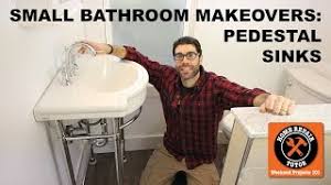 We did not find results for: Small Bathroom Makeovers Pedestal Sink Installation Step By Step Home Repair Tutor