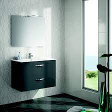 Ll meubles de salle de bain commandez en ligne sur maisons du monde livraison gratuite en boutique retours gratuits 14 jours. Meuble Salle De Bains 2 Pieces L 79 7 X H 56 X P 45 Cm Gris Anthracite Ola Leroy Merlin