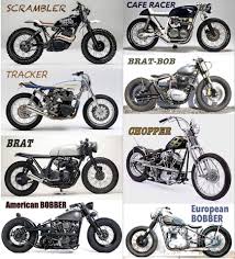 bike mod styles chart cafe racers pinterest