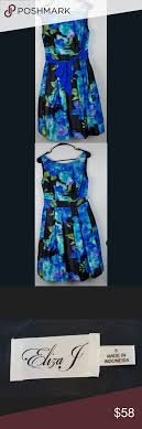 Eliza J Dress Eliza J Womens Floral Sleeveless Dress Size 8