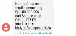 Hadiah tidak dipungut pajak dan biaya apapun. Hati Hati Saat Dapat Sms Menang Undian Hadiah Dari Shopee Tokopedia Bukalapak Lazada Atau Onlineshop Lain