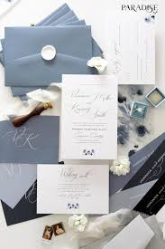 Clesia Wedding Invitation Sets Invitation Kits Invitations Printable Or Printed Dusty Blue Envelopes Wax Seals Vellum Covers Sets Blue Wedding Invitations Wedding Invitation Sets Wedding Invitations