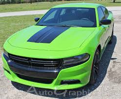 2015 2019 dodge charger hood stripe vinyl graphic decals hood 15 hemi daytona r t srt 392 hellcat blackout kit