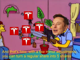 Tesla Stock Split Financial overview for tsla stock (tesla inc) including price, charts, technical analysis, tesla stock price history, tesla reports and more.