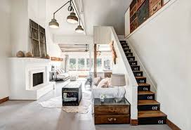 A collection of black and white artwork adds personality to this brand new home. 22 Gorgeous Painted Stair Ideas