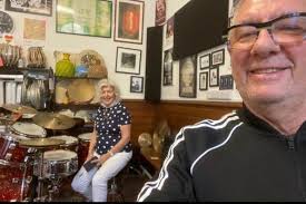 Morecambe gran helped by Simply Red star to become 'oldest lady drummer in  north'