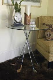 Make A Table With Old Golf Drivers Golf Decor Golf Drivers Golf Room