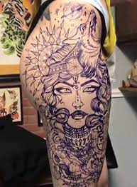 Tattoo Para Gluteo E Coxa Girl Thigh Tattoos Leg Tattoos Women Hidden Tattoos