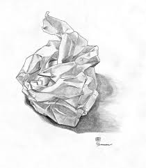 How To Draw A Crumpled Paper Ball Google Search Papierzeichnung Zeichnen Papier
