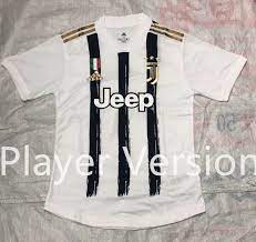 The right half is white and the left half will be black, and the sleeves features contrasting colors.a pink stripe between the halves. Player Version 2020 2021 Juventus Home Black White Thailand Soccer Jersey Aaa Soccer Jersey Soccer Juventus