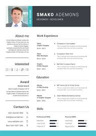 Professional Web Designer Cv Custom Resume Design Templates