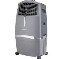 Honeywell CL30XC 806CFM 491 sq. ft. Indoor Evaporative Air Cooler with  Remote Control, Gray