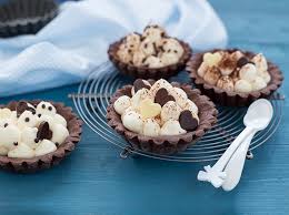 Posiamo una fetta d'arancia al centro della torta e spolveriamo con abbondante zucchero al velo paneangeli. Ricetta Crostatine Al Cacao Con Crema Chantilly Dolcidee