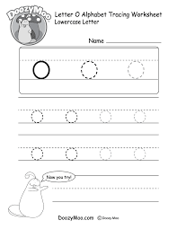 Lowercase Letter O Tracing Worksheet Letter Tracing Printables Tracing Worksheets Lowercase Letters Printable