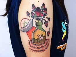 Designs can be drawn realistic or more in a traditional tattoo style, and they can even be added into other images. New School Tattoos Tattoos With Heavy Outlines