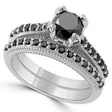 1 95 Carat Fancy Black Diamond Matching Engagement Ring Etsy In 2021 Black Diamond Wedding Rings Sets Black Diamond Wedding Rings Black Diamond Engagement Ring Set