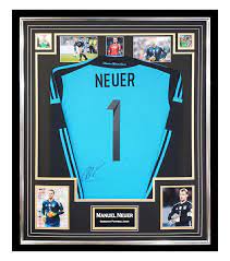 Adidas neuer #1 germany away soccer jersey euro 2016 youth (yxs) white. Signed Manuel Neuer Jersey Framed Germany Football Icon Firma Stella