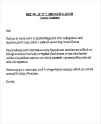 Download the rejection letter template (compatible with google docs and word online) or see below for more examples. 9 Sample Job Applicant Rejection Letters Free Premium Templates