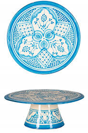 Mix the semolina, coconut, sugar, flour, yoghurt, melted butter and vanilla in a bowl. Oriental Ceramic Cake Plate Cake Stand Safroun Blue Oriental Bowls