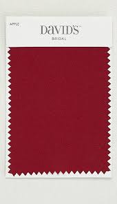 Satin Fabric Swatch In Apple By David S Bridal Apple Red Wedding Mississippi Wedding Bridesmaids And Groomsmen