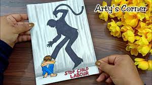 Worldlabourday #child labour day pencil sketch and poster on world child labour #unique & best drawing on world child labour. World Day Against Child Labour Drawing How To Draw Stop Child Day Poster Stop Child Labour Drawing Youtube