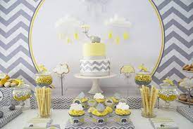 Decoracao Cha De Bebe Menino Elefante Cha De Bebe Cinza Decoracao Cha De Bebe Cha De Bebe Amarelo