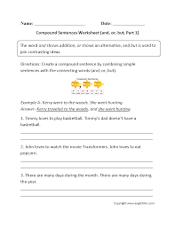 Compound Sentences Worksheets And Or But Compound Sentences Worksheet Compound Sentences Simple And Compound Sentences Complex Sentences