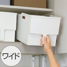楽天市場 キッチン収納ケース 吊り戸棚ボックスワイド 幅24cm 収納ボックス 整理ケース 取っ手付き 戸棚収納 収納box 収納ストッカー キッチンストッカー 吊戸棚用 収納 収納カゴ キッチン収納 プラスチック 収納用品 マルチ収納 リビングート 楽天市場店 収納
