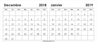 The best part is that you will find all the monthly and weekly calendars in different languages. Calendrier Decembre 2019 A Imprimer
