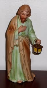 Diy modern nativity set for under $10. Joseph Porcelain Figurine Homco 5603 Nativity Scene Replacement Home Interiors Christmas Decor Homco Interior Pictures Figurines