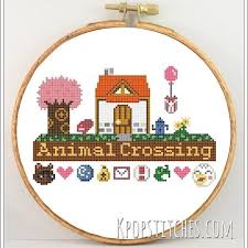 Animal Crossing Pixel House Cross Stitch Pattern Cross Stitch Animals Geeky Cross Stitch Stitch Patterns