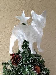French Bulldog Dog Tree Topper Wreath Decor Holiday Christmas Tree Topper Dog Tree Tree Toppers Christmas Dog