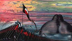 Pink floyd the wall white snapback hat. Gerald Scarfe Avtor Risunkov Dlya Animacii V Filmk Alana Parkera The Wall Snyatyj Na Muzyku Odnoimennogo Alboma Gruppy Pink Flo Hintergrundbilder Hintergrund