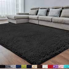 Free shipping free shipping free shipping. Buy Black Super Soft Area Rug For Bedroom 8x10 Fluffy Rugs Shag Rugs For Living Room Big Rug Furry Rugs For Girls Boys Room Shaggy Rug For Kids Baby Room Nursery Dorm Anti Slip Rug Black Carpet Rectangle Online In Indonesia B08j2mwlr3