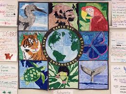 Student Endangered Animals Mural Art Projects For Kids Endangered Species Art Endangered Animals Project Endangered Species Project