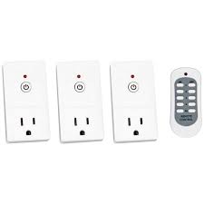 Tesler E Z Control White 3 Plug Wireless Remote Wall Outlet 70w41 Lamps Plus In 2021 Wall Outlets Lamps Plus Remote