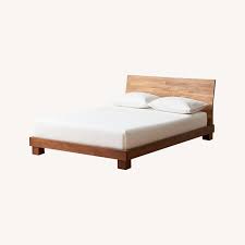 Cb2 Dondra Full Sized Teak Wood Bed Frame Aptdeco This is the andes acacia bed from cb2 designed by mark daniel of slate design.