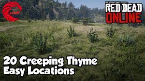 Creeping Thyme Locations Rdr2 Online Red Dead Online Creeping Thyme Location Guide Youtube