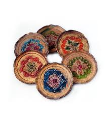 Vintage Florentine Coasters Set Of 6 Piece By Millyscollection Vintage Coaster Set Handmade