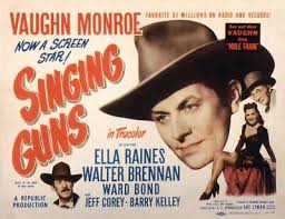 Singing Guns Us Lobby Card Ward Bond Right Vaughn Moore Old Movie Photo