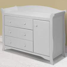 Storkcraft Aspen Sleigh Combo Dresser Changer In White Click To Enlarge White Changing Table Dresser Changing Table Dresser White Changing Table