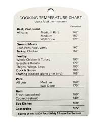 r s v p international cooking temperature chart magnet