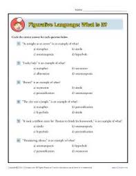Figurative Language What Is It Worksheet Language Worksheets Figurative Language Worksheet Figurative Language Printable