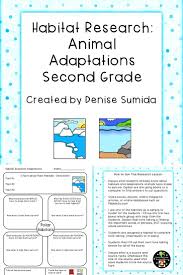 Habitat Research Animal Adaptations Second Grade Animal Adaptations Word Problem Worksheets Adaptations